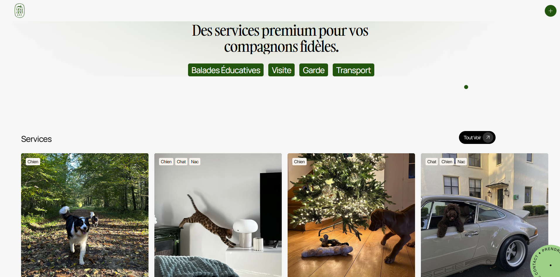 Aperçu du site Una&Co