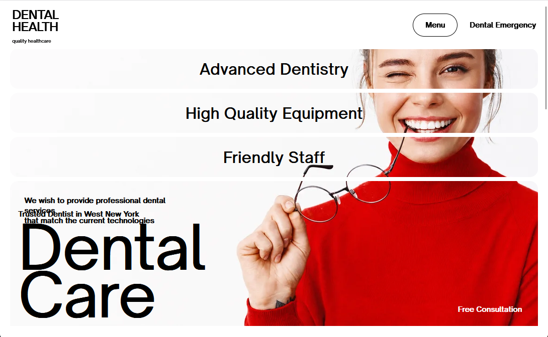 Aperçu du site Dental Health
